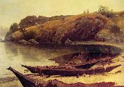 Canoes Albert Bierstadt